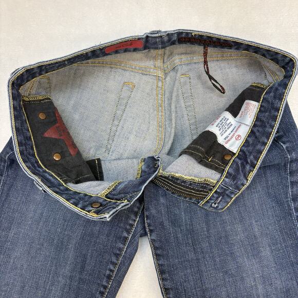 AG Jeans Vintage Y2K The Club Bootcut Flare Dark Wash Low Rise Jeans Size 28 - Picture 5 of 9
